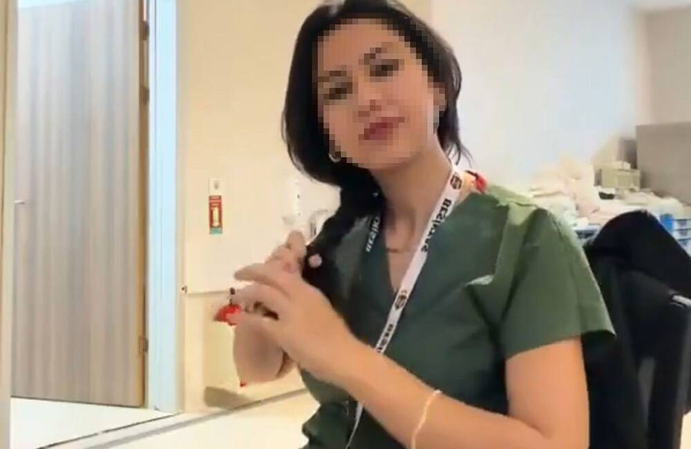 Kocaeli'de, İ.A. isimli hemşire, sosyal medyada paylaştığı provokatif video nedeniyle