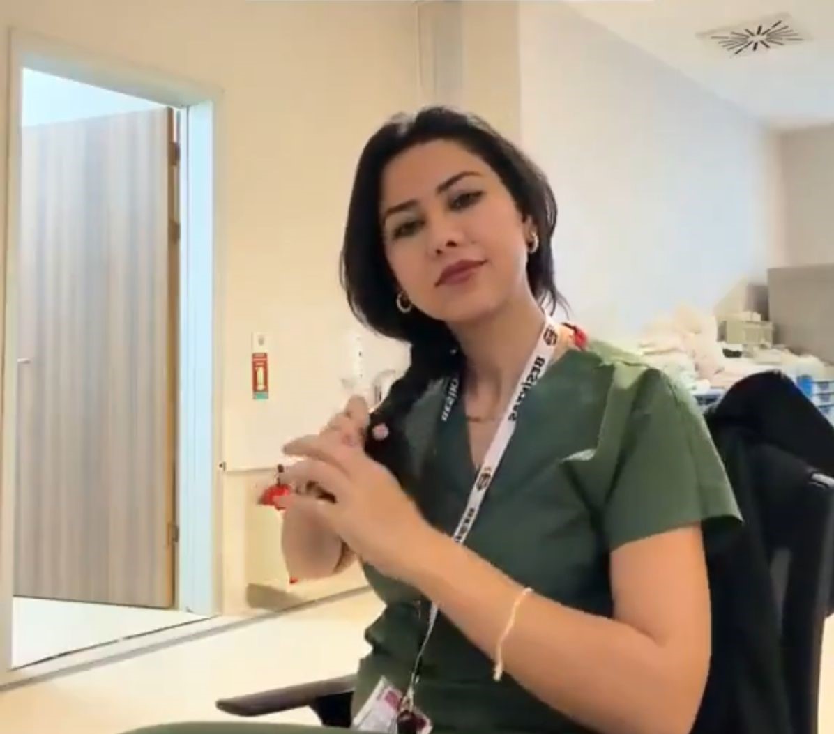 Kocaeli'de bir hastanede hemşirelik yapan İ.A., sosyal medyada yayılan provokatif