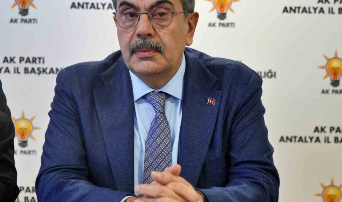 Milli Eğitim Bakanı Yusuf Tekin, Antalya'da yaptığı açıklamada 1994 İSKİ