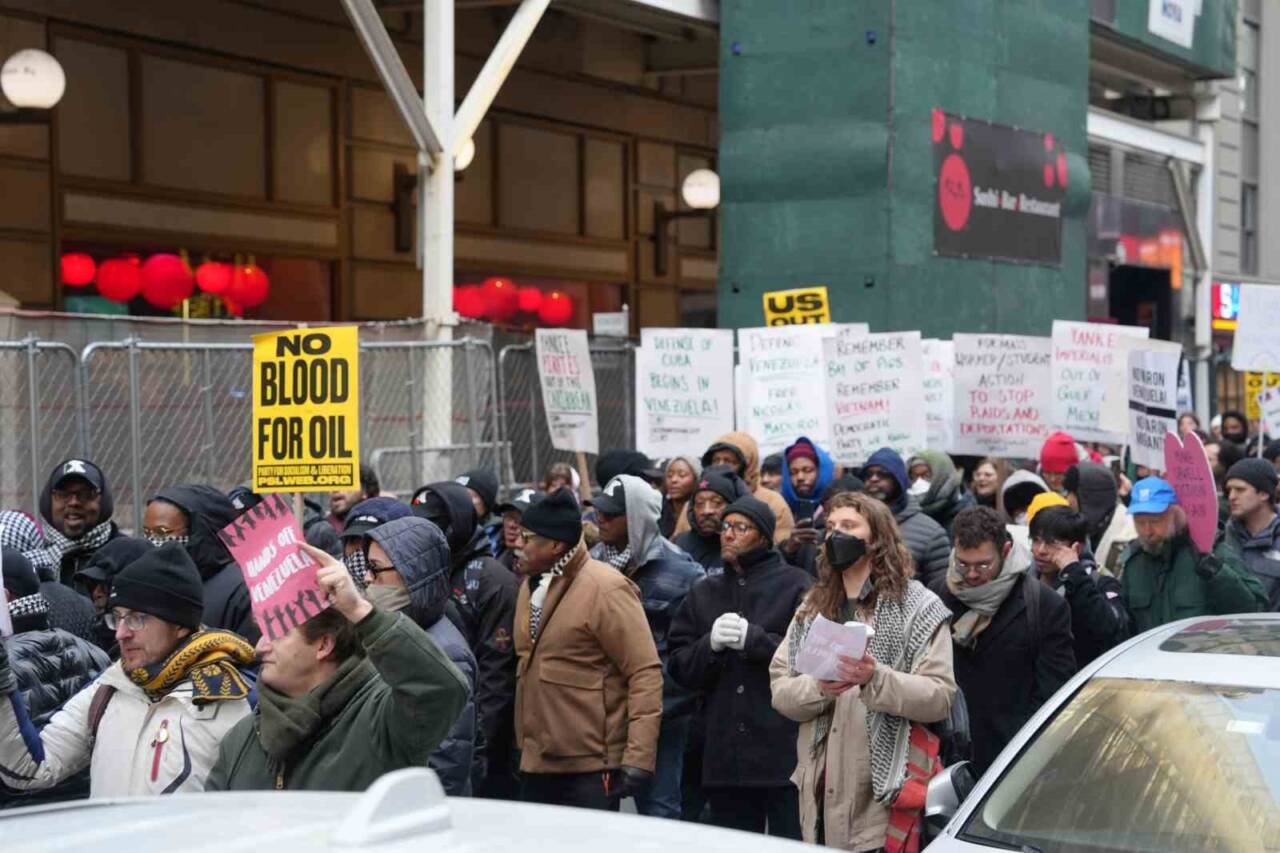 ABD’nin Venezuela’ya yönelik askeri müdahalesine tepki olarak, New York'taki Times