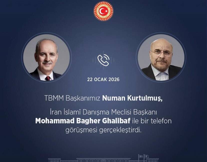 TBMM Başkanı Numan Kurtulmuş, İran İslami Danışma Meclisi Başkanı Mohammad