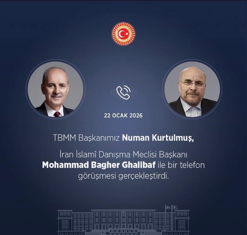 TBMM Başkanı Numan Kurtulmuş, İran İslami Danışma Meclisi Başkanı Mohammad