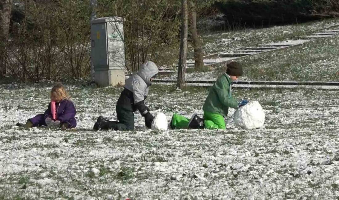 Yalova'da yeni yıl ile birlikte etkili olan kar yağışı, kentin