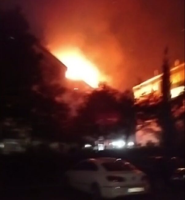 Yalova'da bir 5 katlı binanın çatı katındaki dairede mangal yakılması