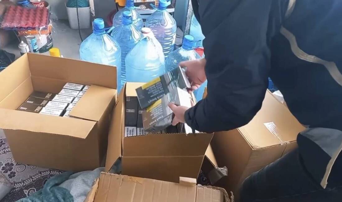 Ağrı'da düzenlenen kaçakçılık operasyonu kapsamında; 36 bin 800 boş makaron,