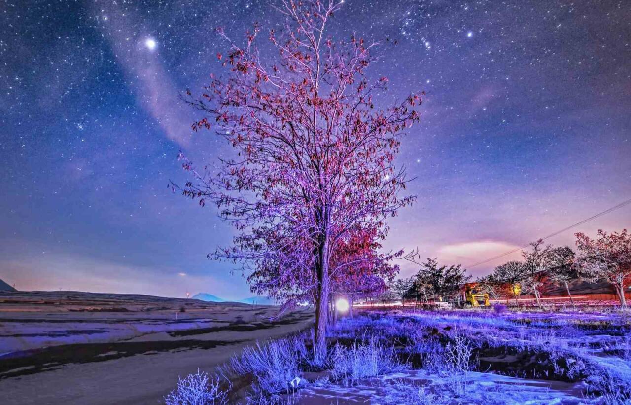 Bitlis, doğal güzellikleri ve düşük ışık kirliliği ile kış aylarında