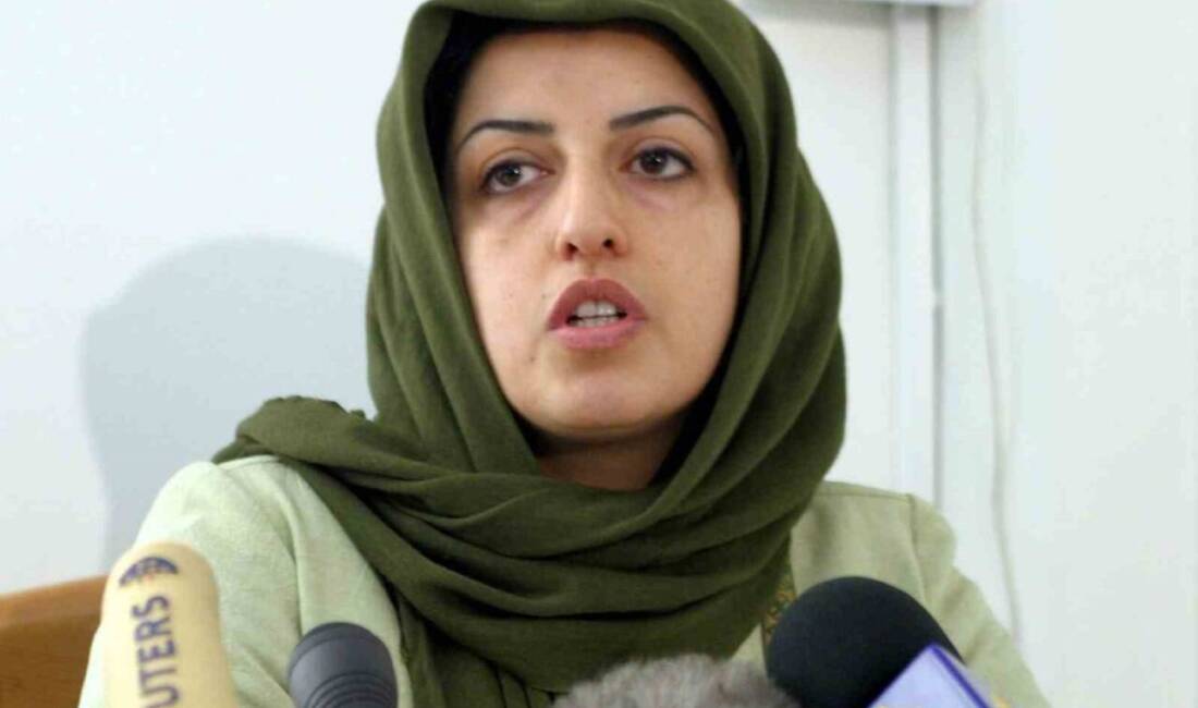 İran'da Nobel Barış Ödülü sahibi insan hakları aktivisti Nergis Muhammedi,