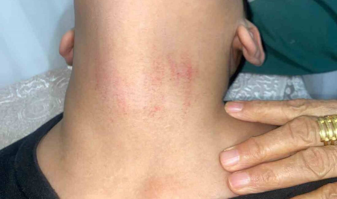 İstanbul Küçükçekmece’deki Kadriye Moroğlu Ortaokulu'nda M.E.D. (10), yere düşen Türk