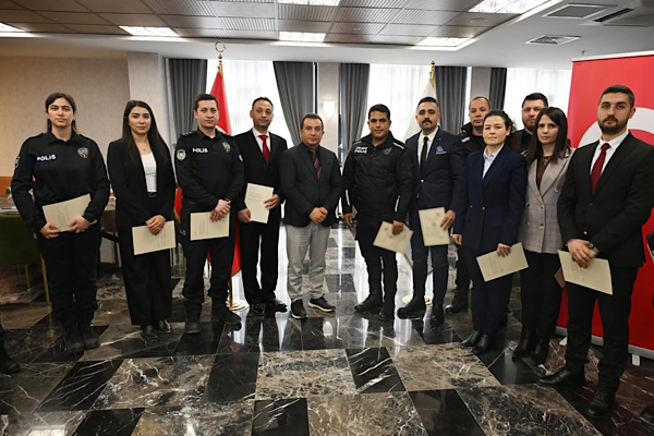 Hatay Polisevi'nde düzenlenen kahvaltı programında İl Emniyet Müdürü Rüştü Yılmaz