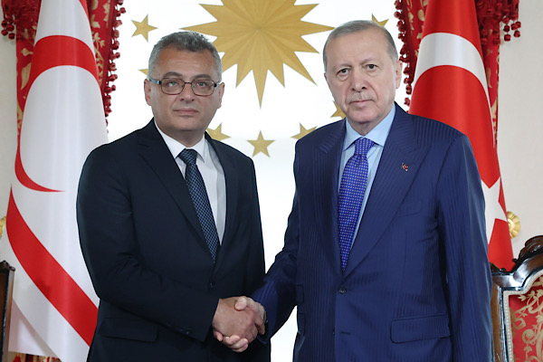 Cumhurbaşkanı Recep Tayyip Erdoğan, Kuzey Kıbrıs Türk Cumhuriyeti (KKTC) Cumhurbaşkanı