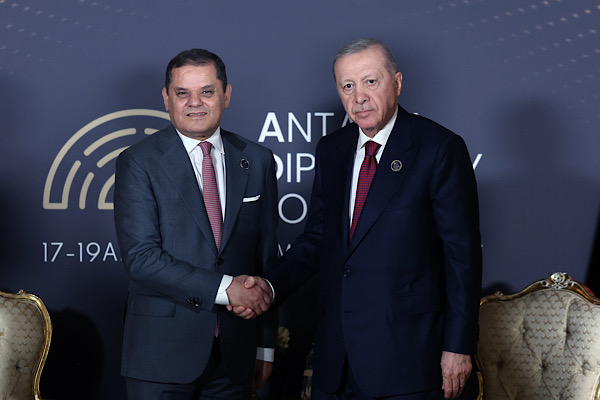 Cumhurbaşkanı Recep Tayyip Erdoğan, Libya Milli Birlik Hükümeti Başbakanı Abdülhamid