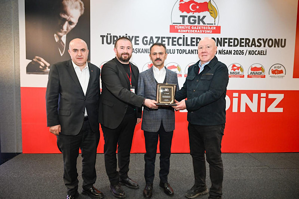 Kocaeli Valisi İlhami Aktaş, Türkiye Gazeteciler Konfederasyonu’nun (TGK) 30. Başkanlar